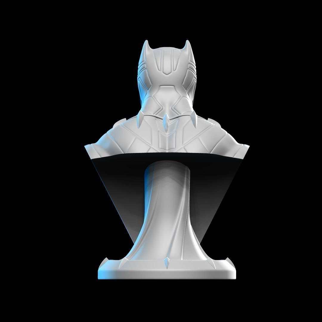 Black Panther Bust 01 3D print model_6