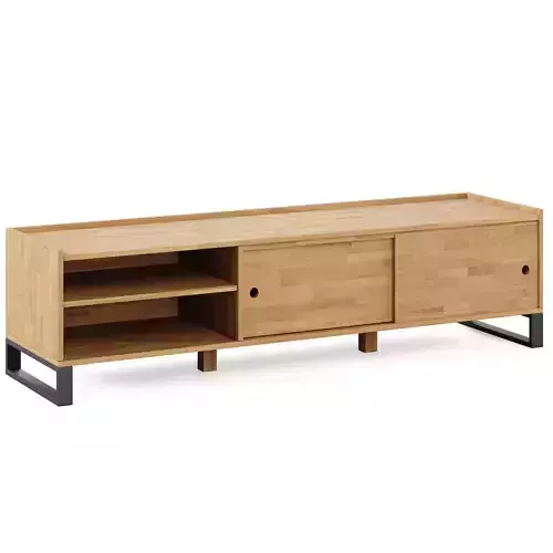 Hiba Solid Oak Steel TV Unit 2 by LA REDOUTE INTERIEURS