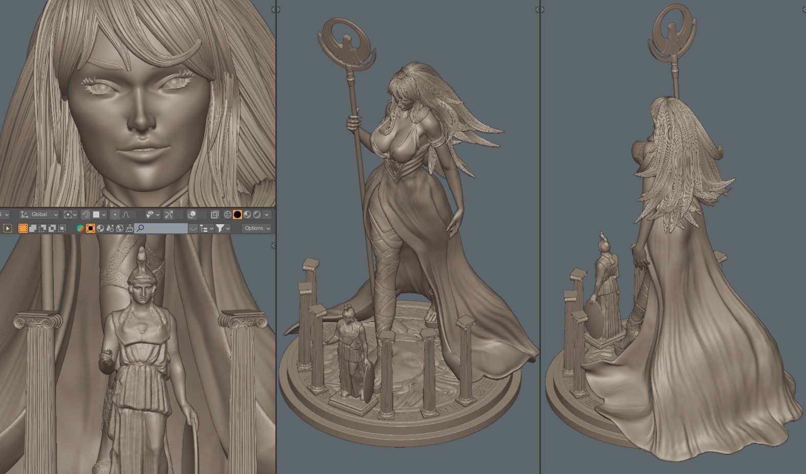 Saint Seiya Athena 1to10 STL file 3D print model 3D print model 3D print model_38