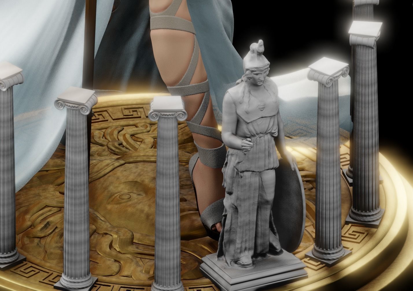 Saint Seiya Athena 1to10 STL file 3D print model 3D print model 3D print model_8