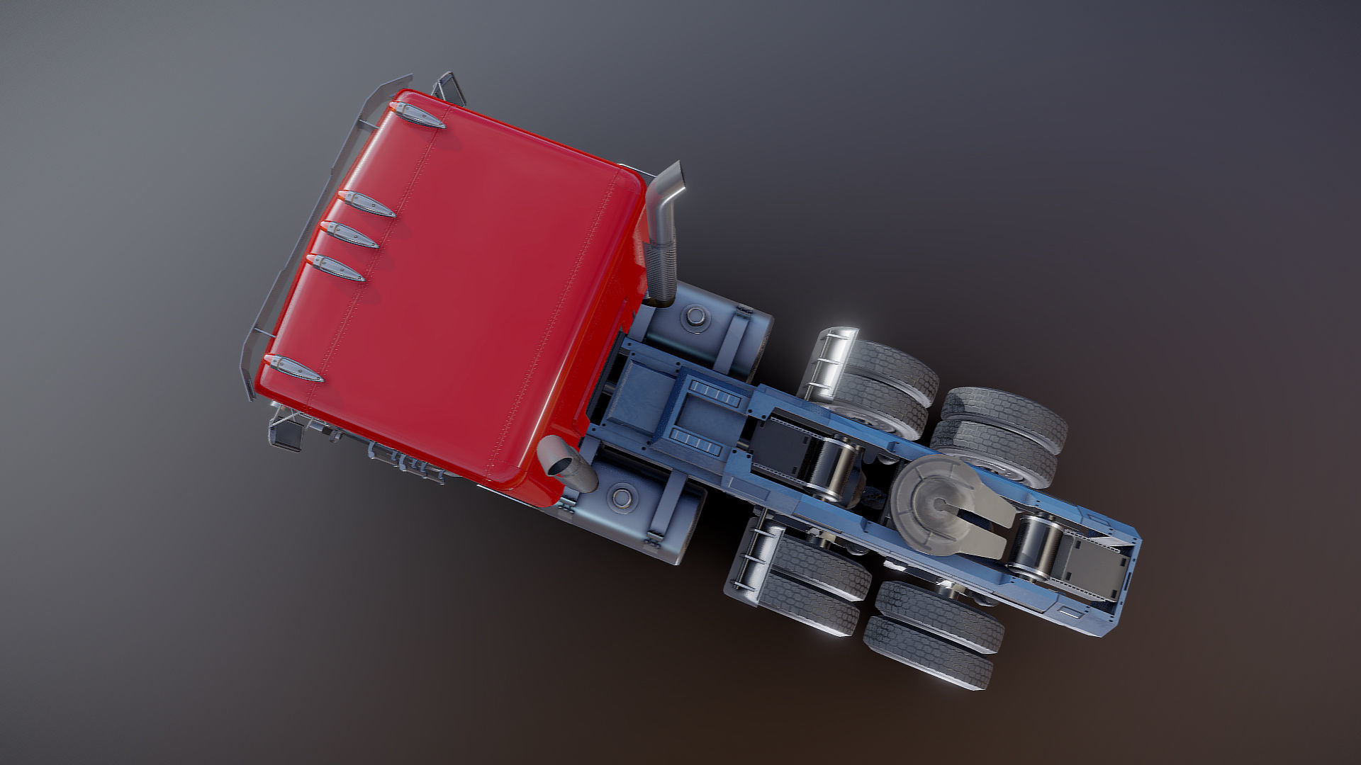 Optimus Prime Freightliner Low-poly 3D model_22