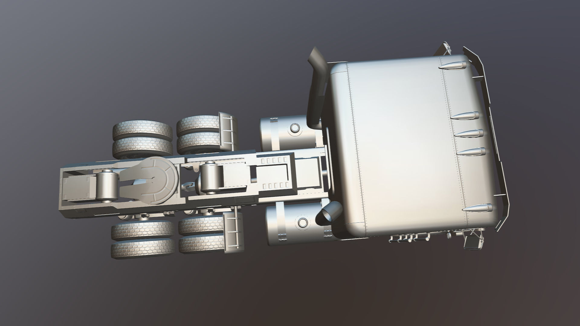 Optimus Prime Freightliner Low-poly 3D model_30