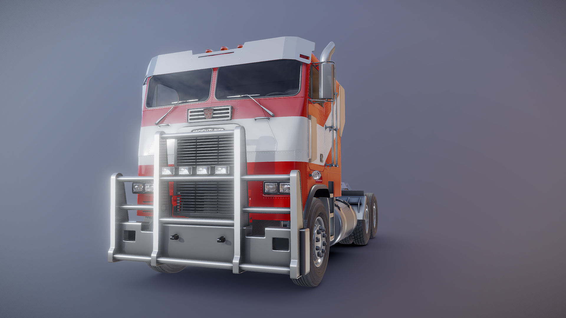 Optimus Prime Freightliner Low-poly 3D model_23
