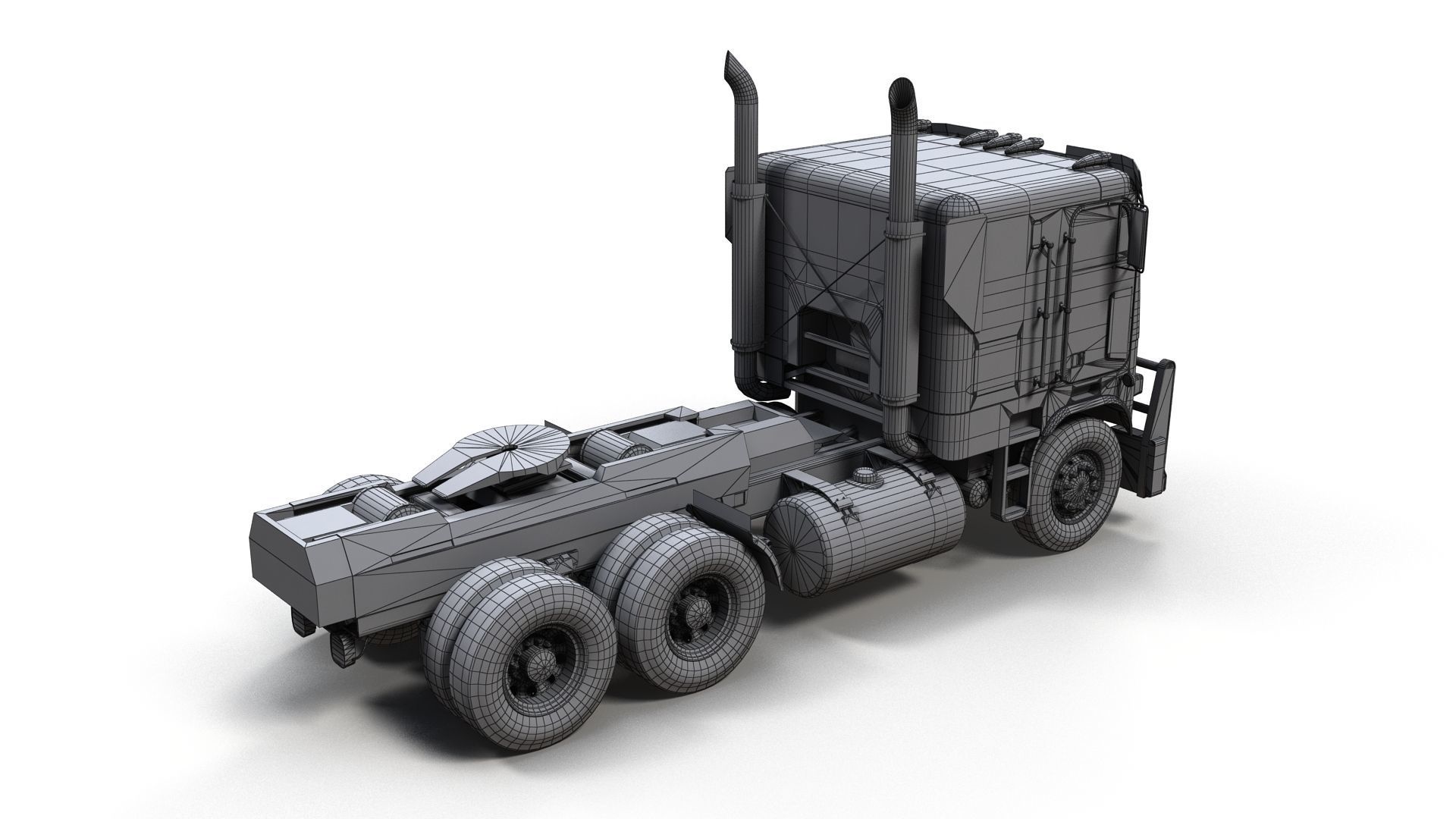 Optimus Prime Freightliner Low-poly 3D model_10