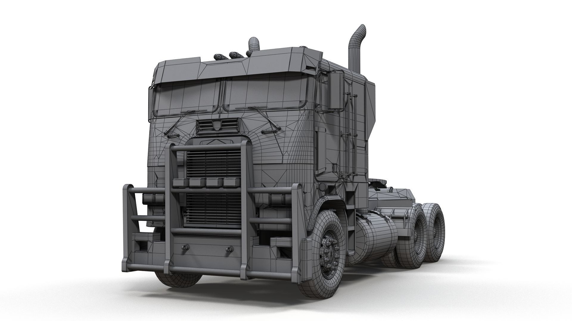 Optimus Prime Freightliner Low-poly 3D model_16