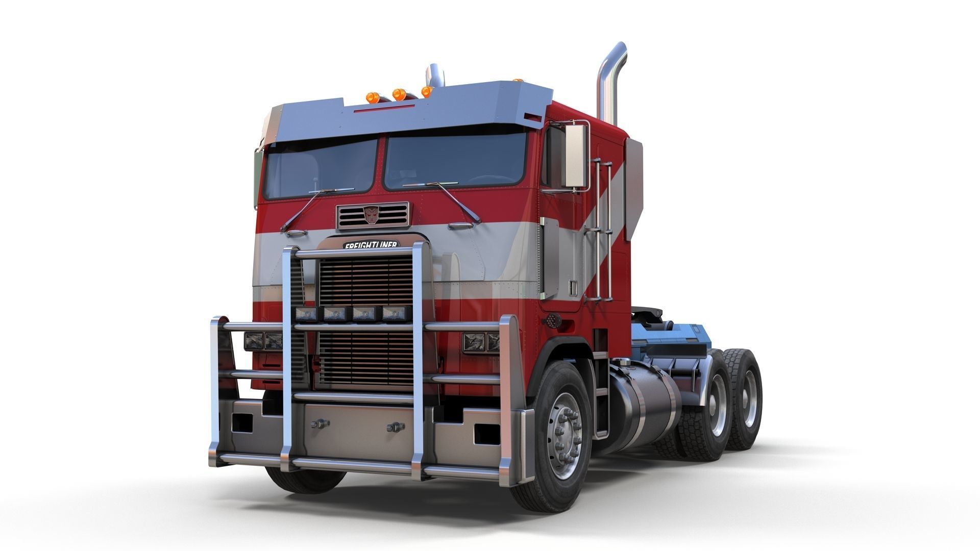 Optimus Prime Freightliner Low-poly 3D model_8