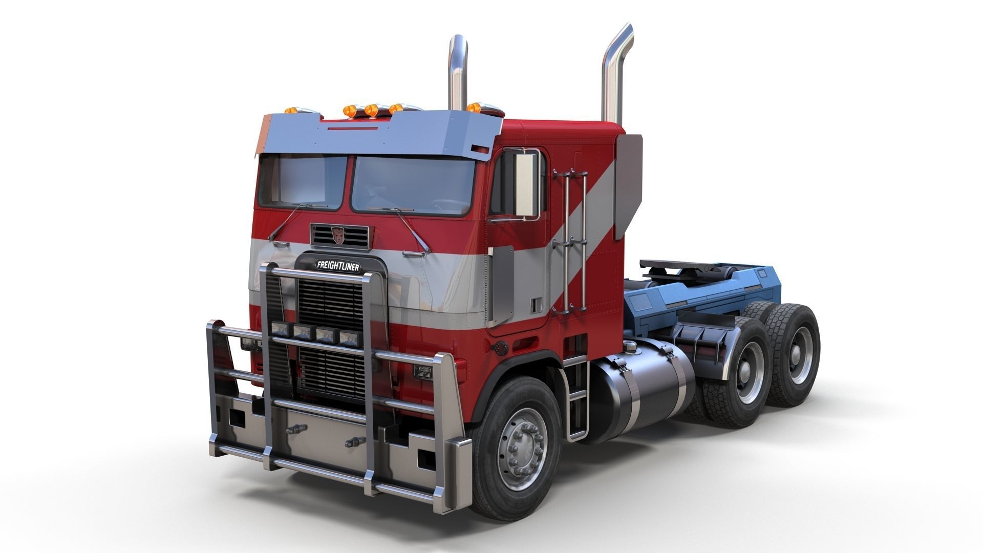 Optimus Prime Freightliner Low-poly 3D model_1