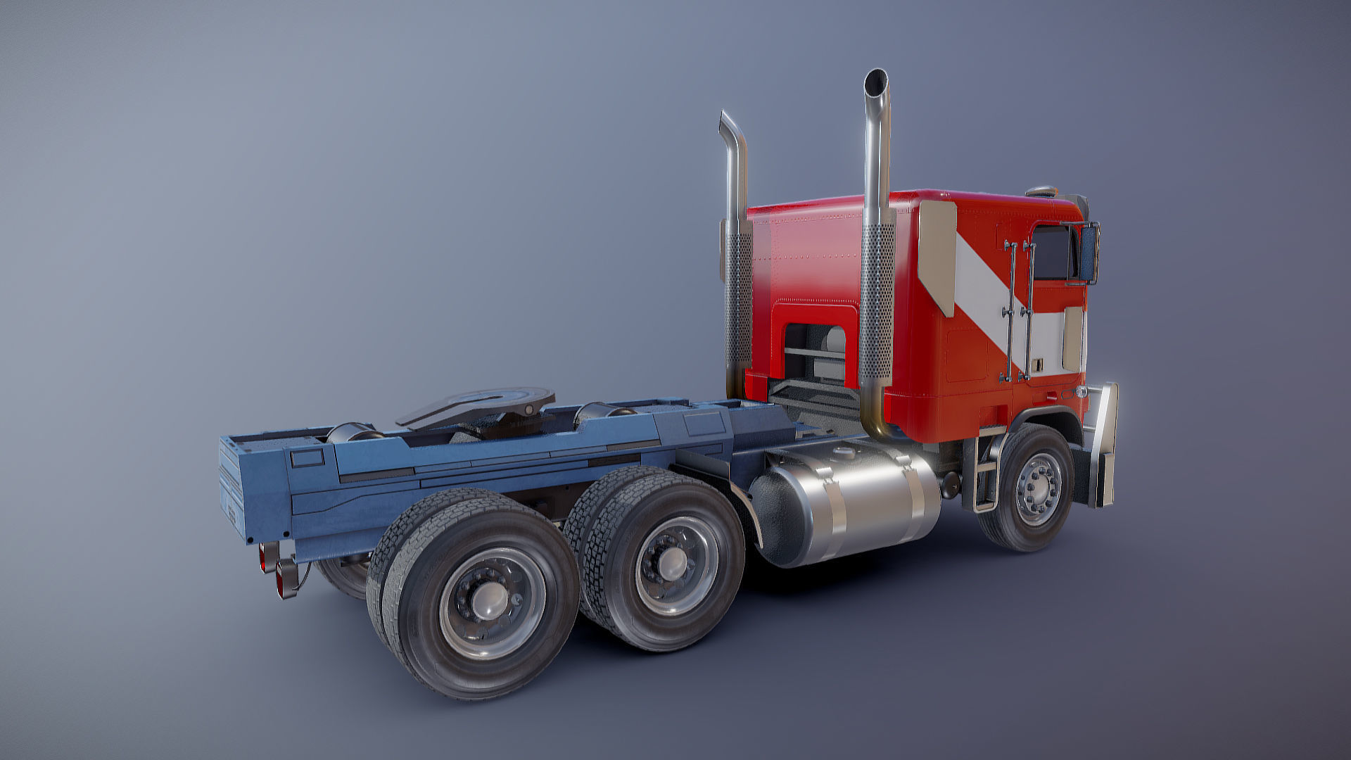 Optimus Prime Freightliner Low-poly 3D model_18