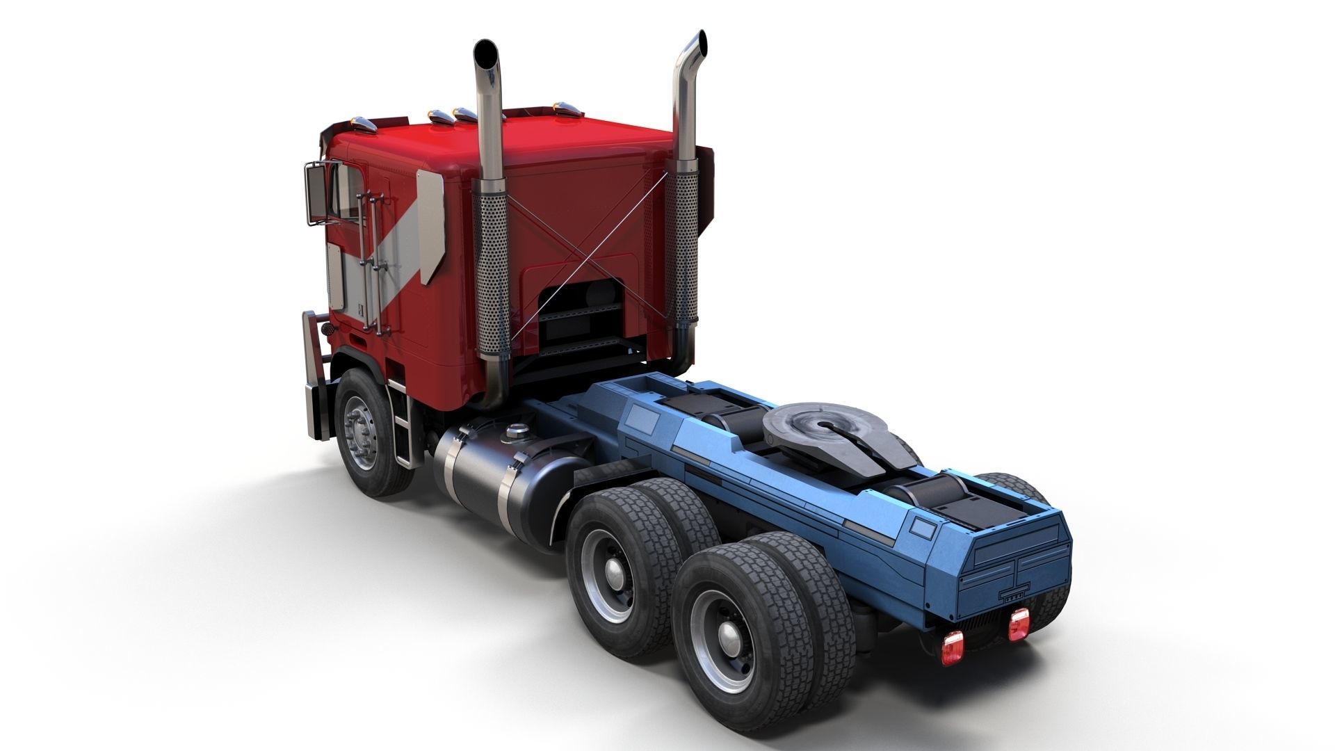 Optimus Prime Freightliner Low-poly 3D model_4