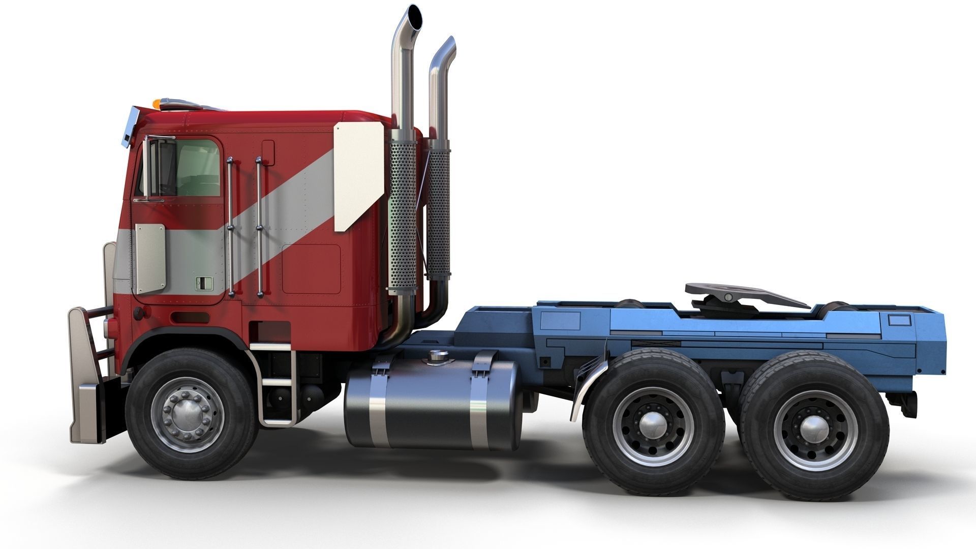 Optimus Prime Freightliner Low-poly 3D model_5