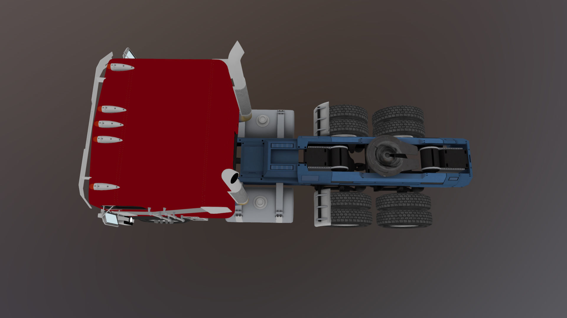 Optimus Prime Freightliner Low-poly 3D model_32