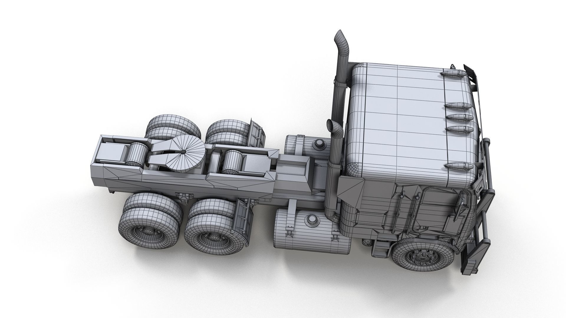 Optimus Prime Freightliner Low-poly 3D model_11
