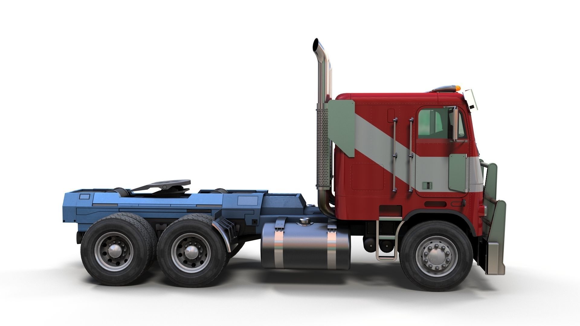Optimus Prime Freightliner Low-poly 3D model_6