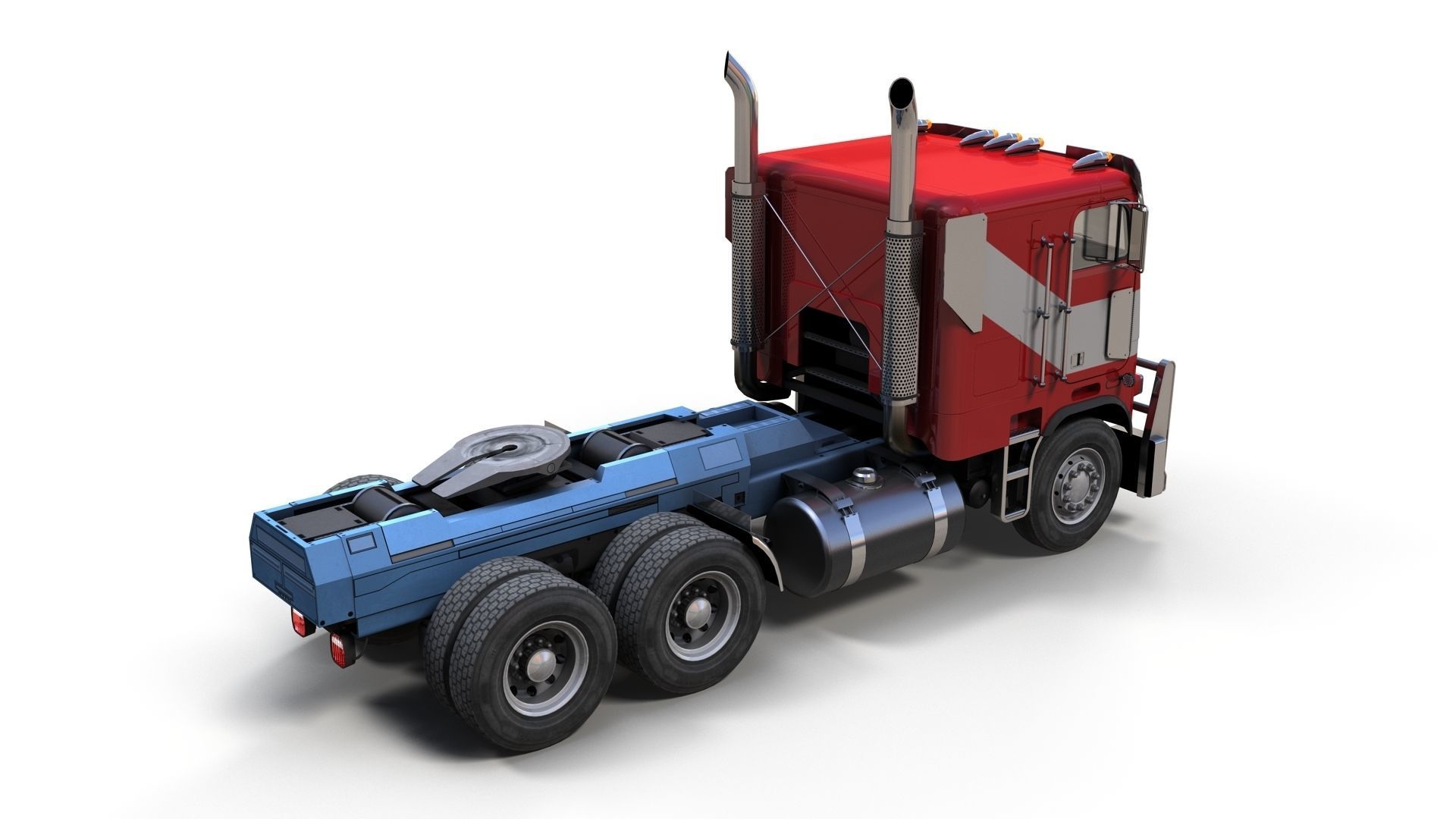 Optimus Prime Freightliner Low-poly 3D model_2