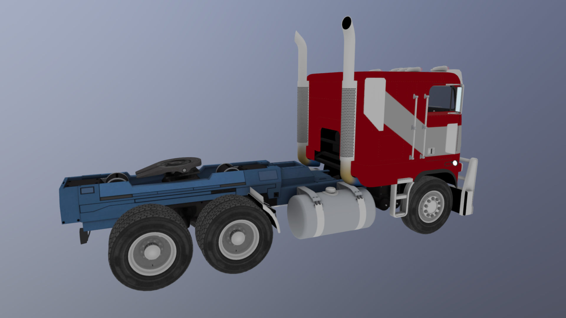 Optimus Prime Freightliner Low-poly 3D model_36