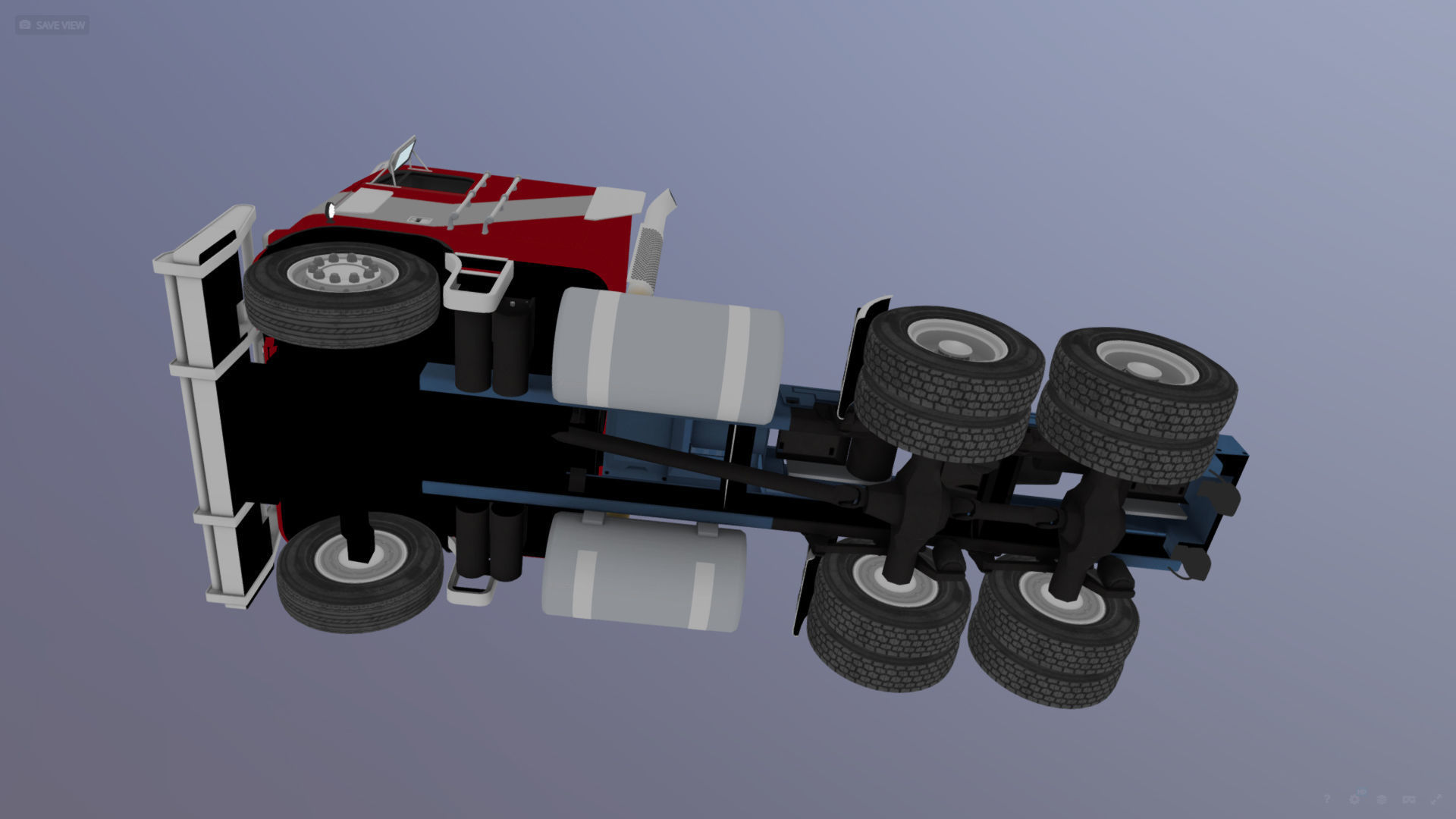 Optimus Prime Freightliner Low-poly 3D model_37