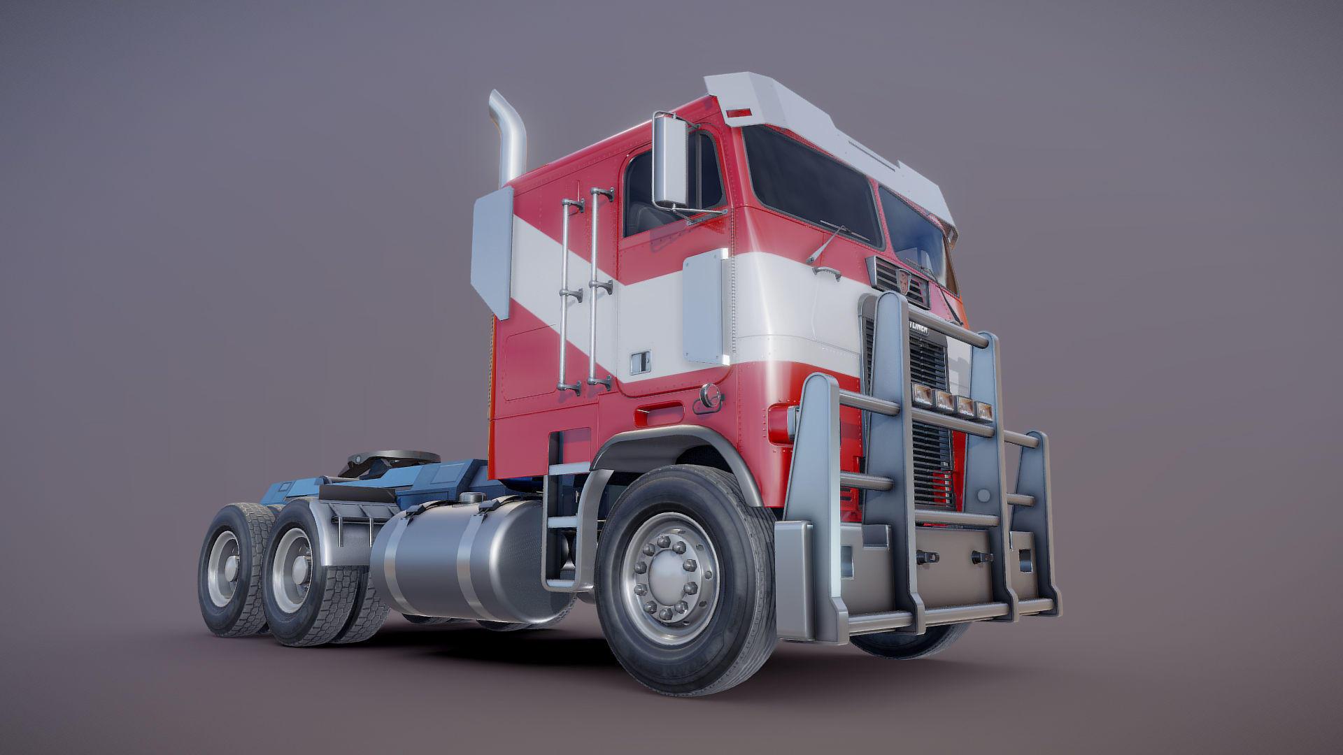 Optimus Prime Freightliner Low-poly 3D model_26