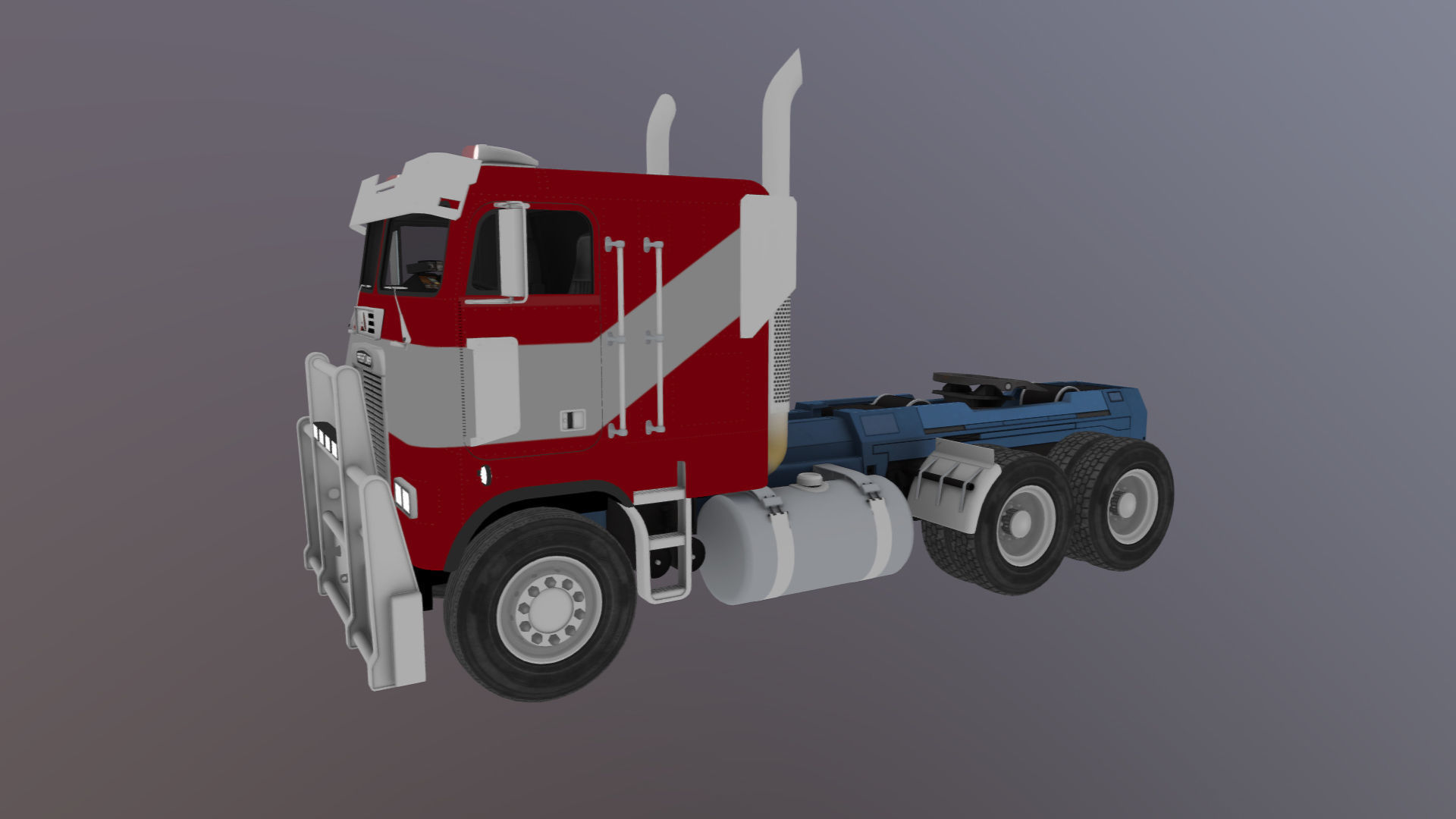 Optimus Prime Freightliner Low-poly 3D model_33