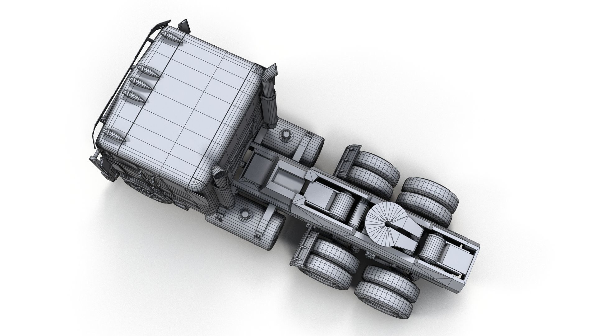 Optimus Prime Freightliner Low-poly 3D model_15