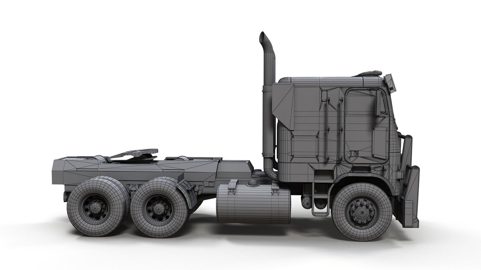 Optimus Prime Freightliner Low-poly 3D model_14