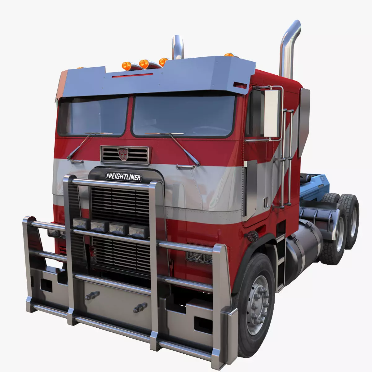 Optimus Prime Freightliner Low-poly 3D model_0