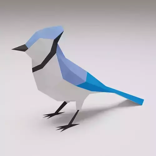 Bird - Blue Jay 3D print model