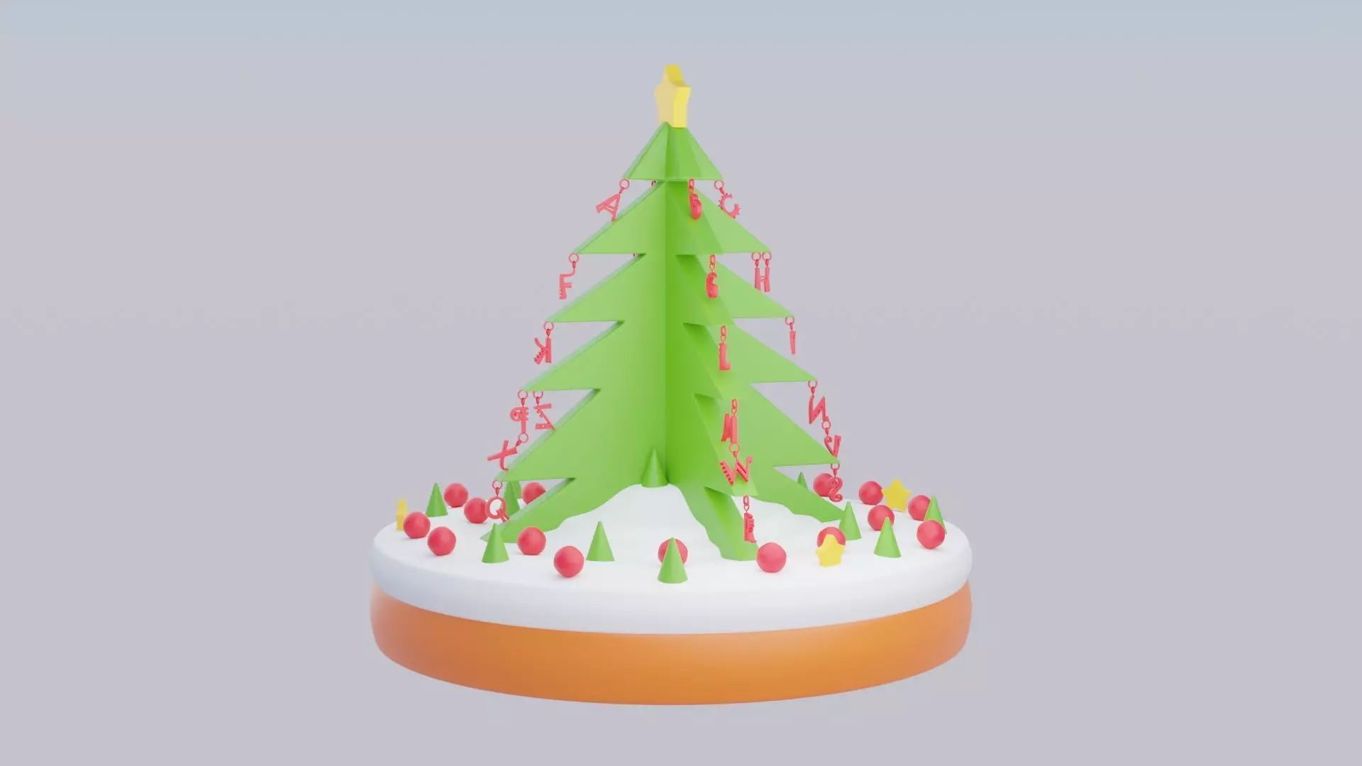 Christmas Cake 3D print model_0