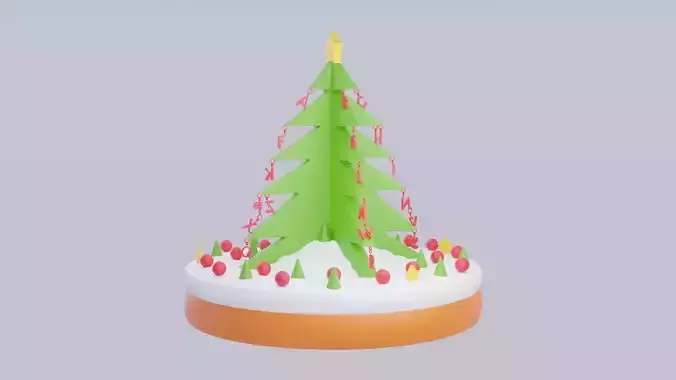 Christmas Cake 3D print model