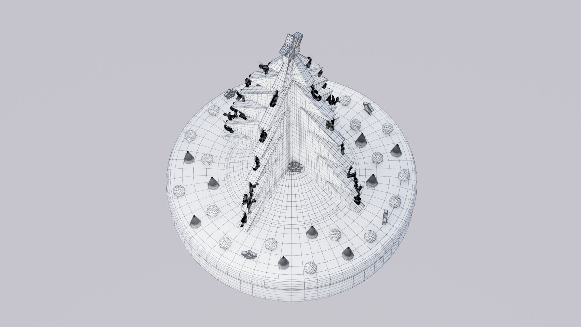 Christmas Cake 3D print model_6