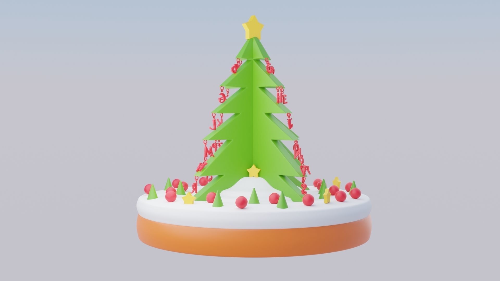 Christmas Cake 3D print model_3