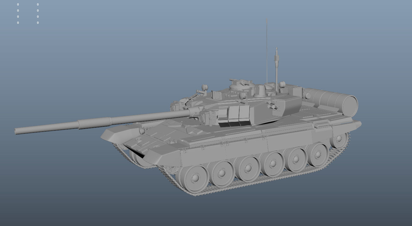 Soviet Union Tank T 84 3D model_26