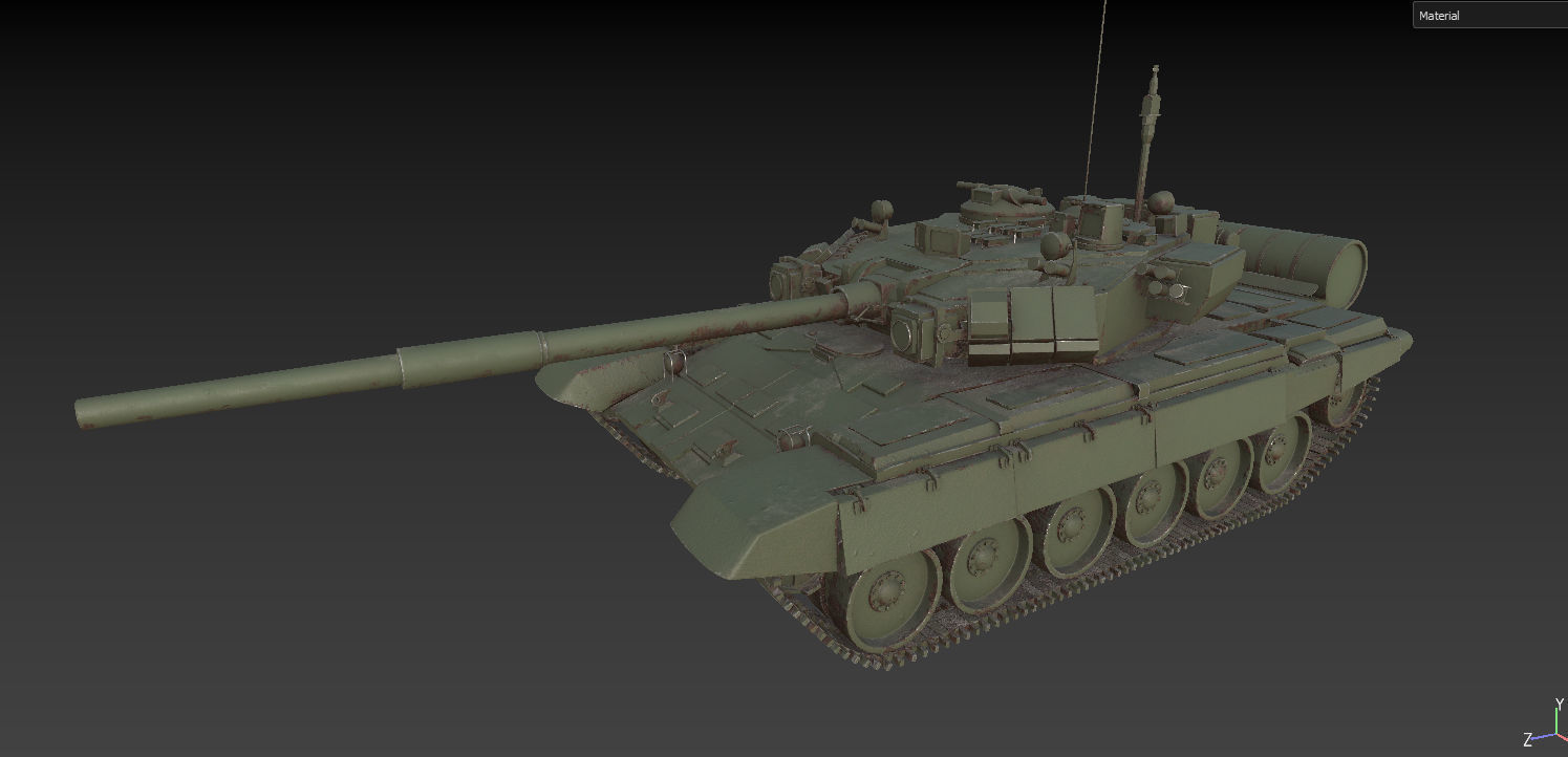 Soviet Union Tank T 84 3D model_18