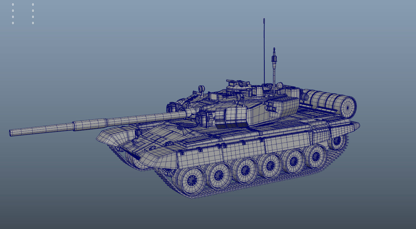 Soviet Union Tank T 84 3D model_25