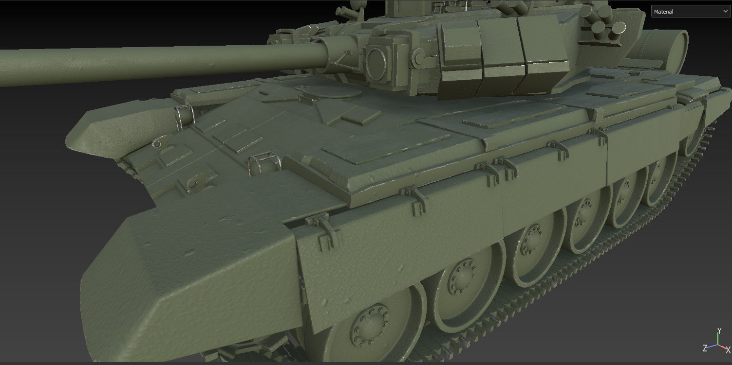 Soviet Union Tank T 84 3D model_23