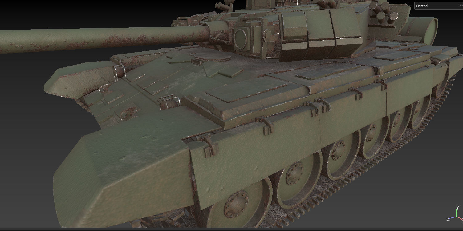 Soviet Union Tank T 84 3D model_22