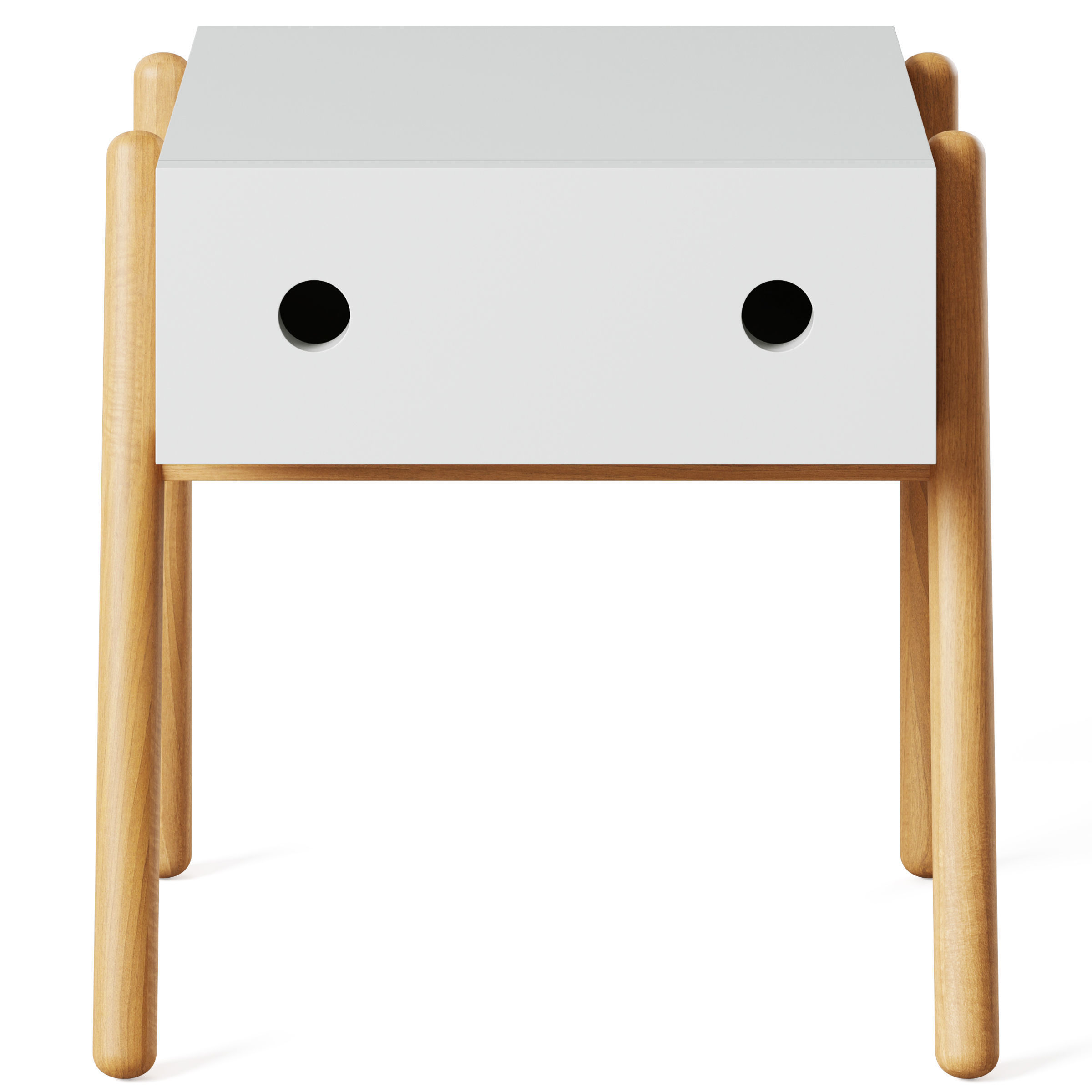 Wallet Scandi Style 1 Drawer Bedside Table by LA REDOUTE 3D model_1