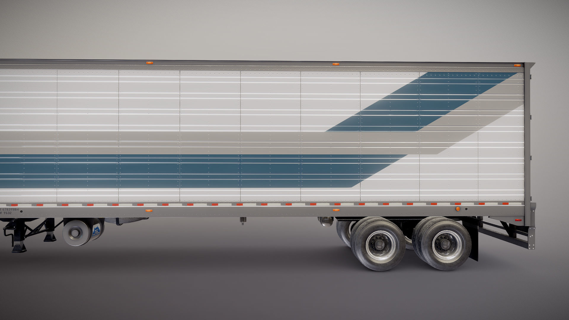 Kenworth T680 van trailer 3D model_31