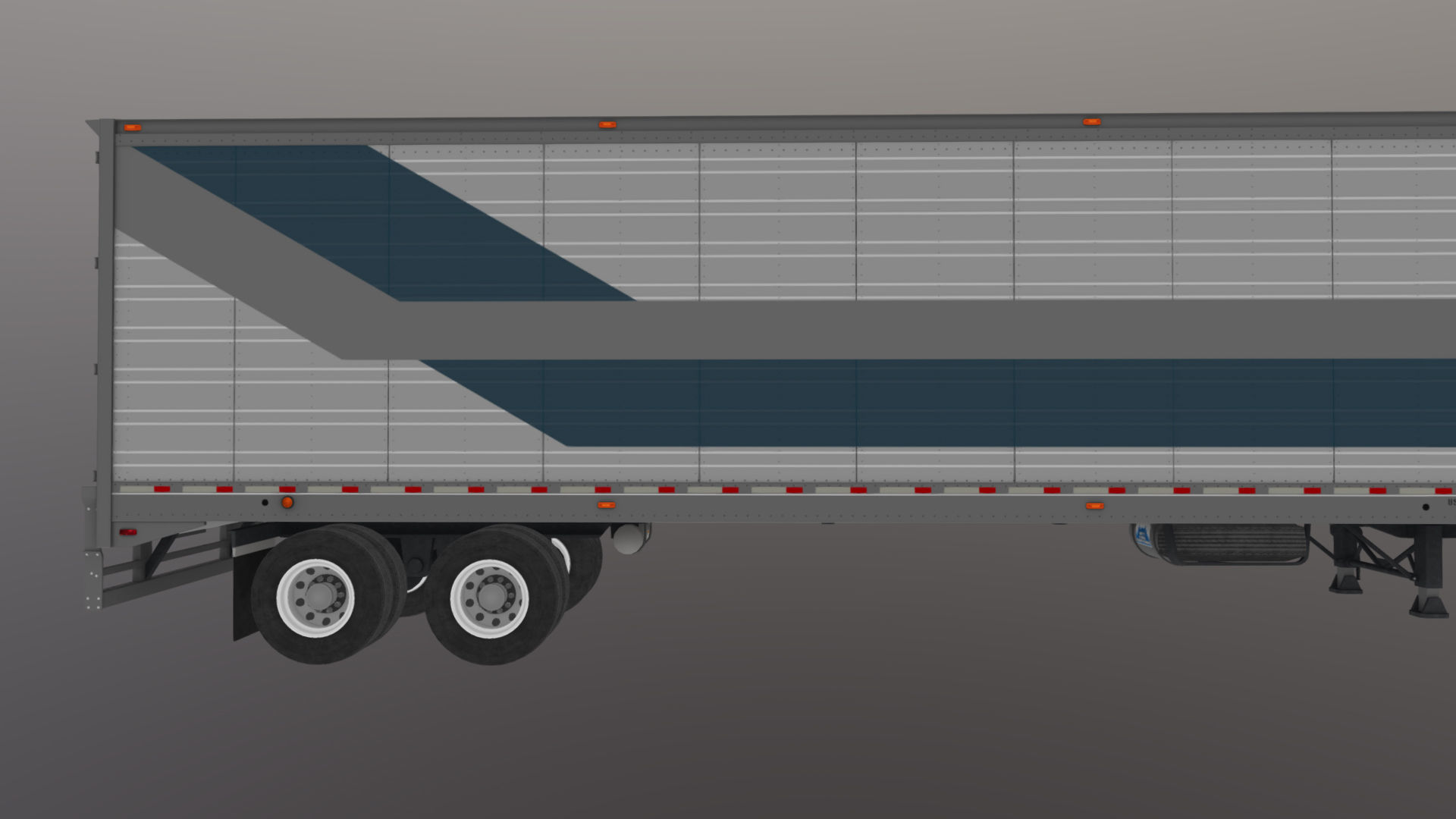 Kenworth T680 van trailer 3D model_50