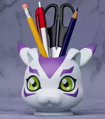 Gomamon Pen Holder Planter Digimon