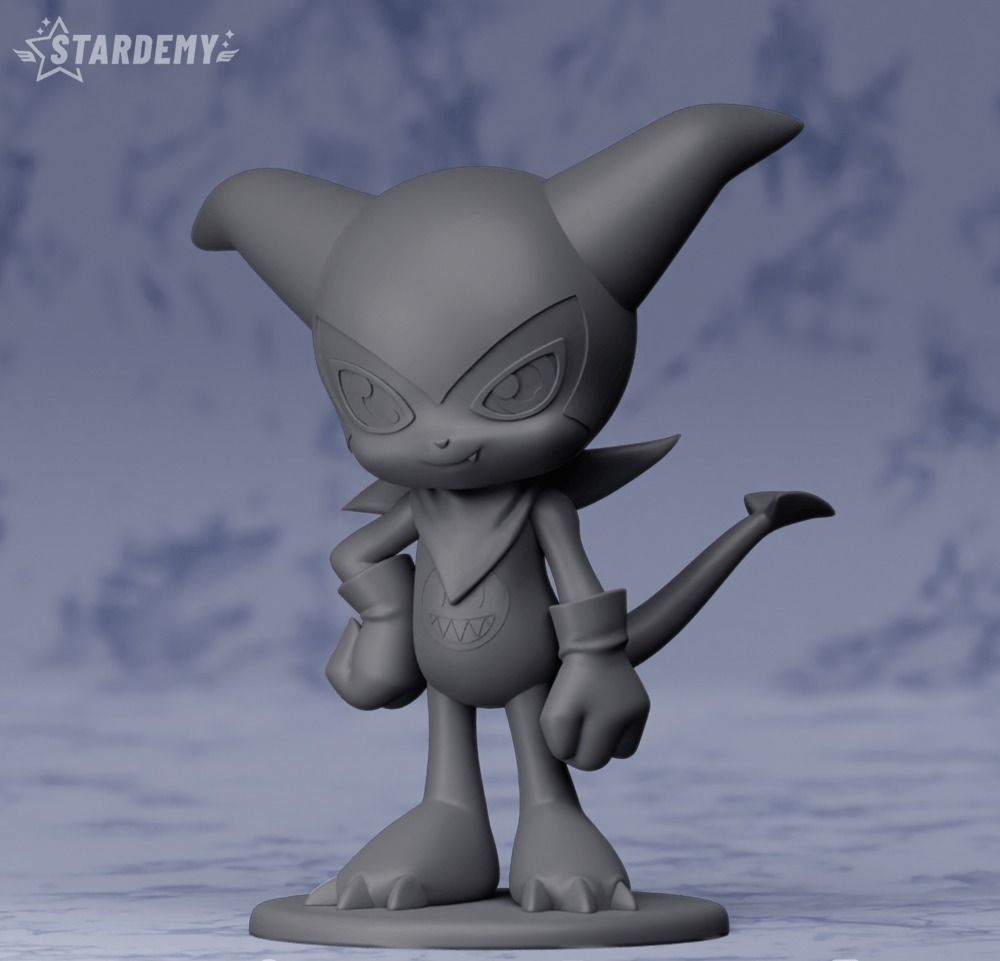 Impmon Miniature Digimon 3D print model_3