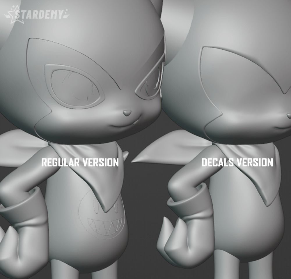 Impmon Miniature Digimon 3D print model_1