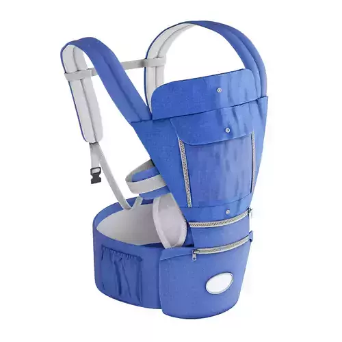 Blue Baby Carrier low-poly 3D Model