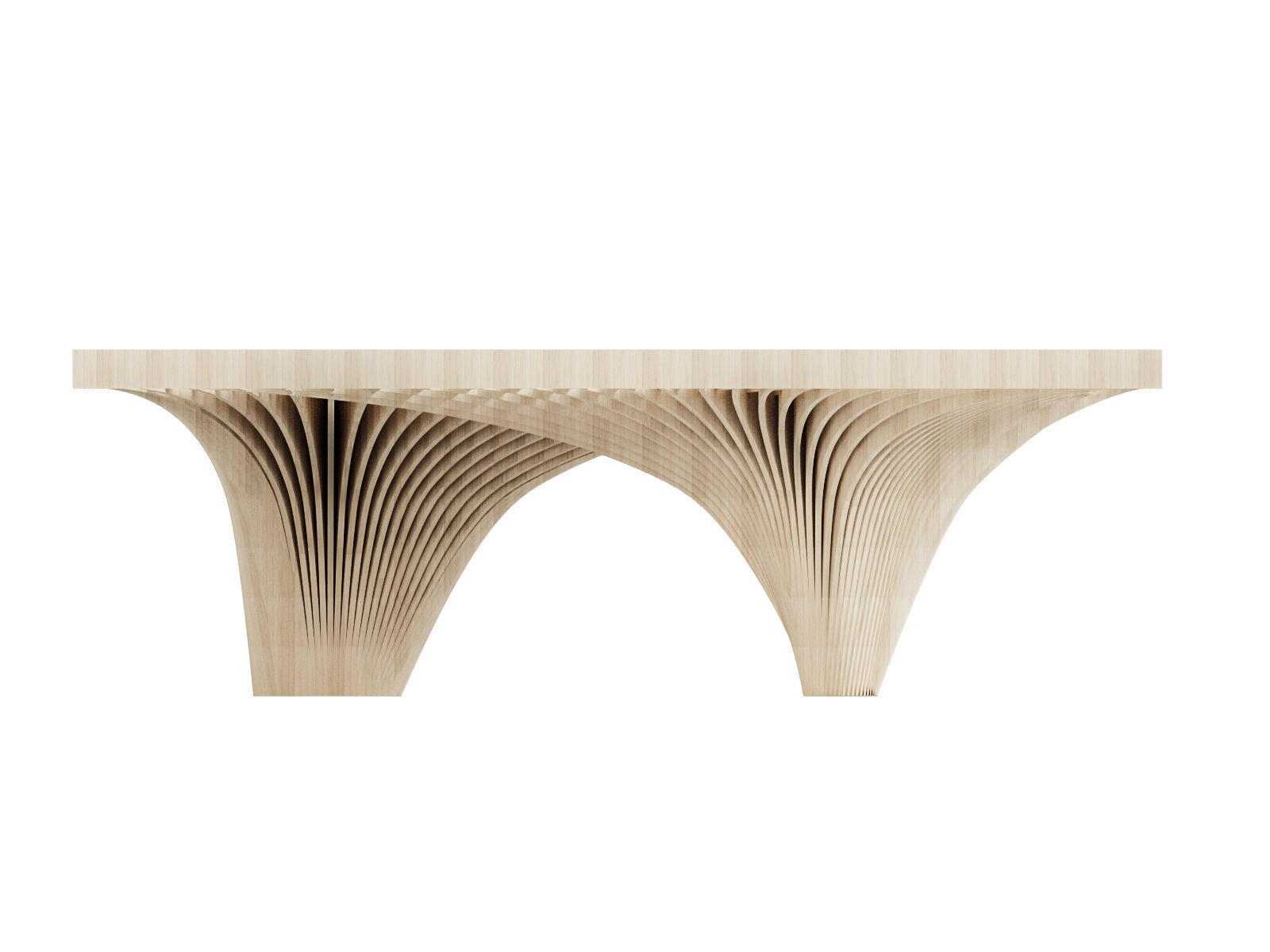 Rectangular spiral and curve waffle pavilions 3D model_8