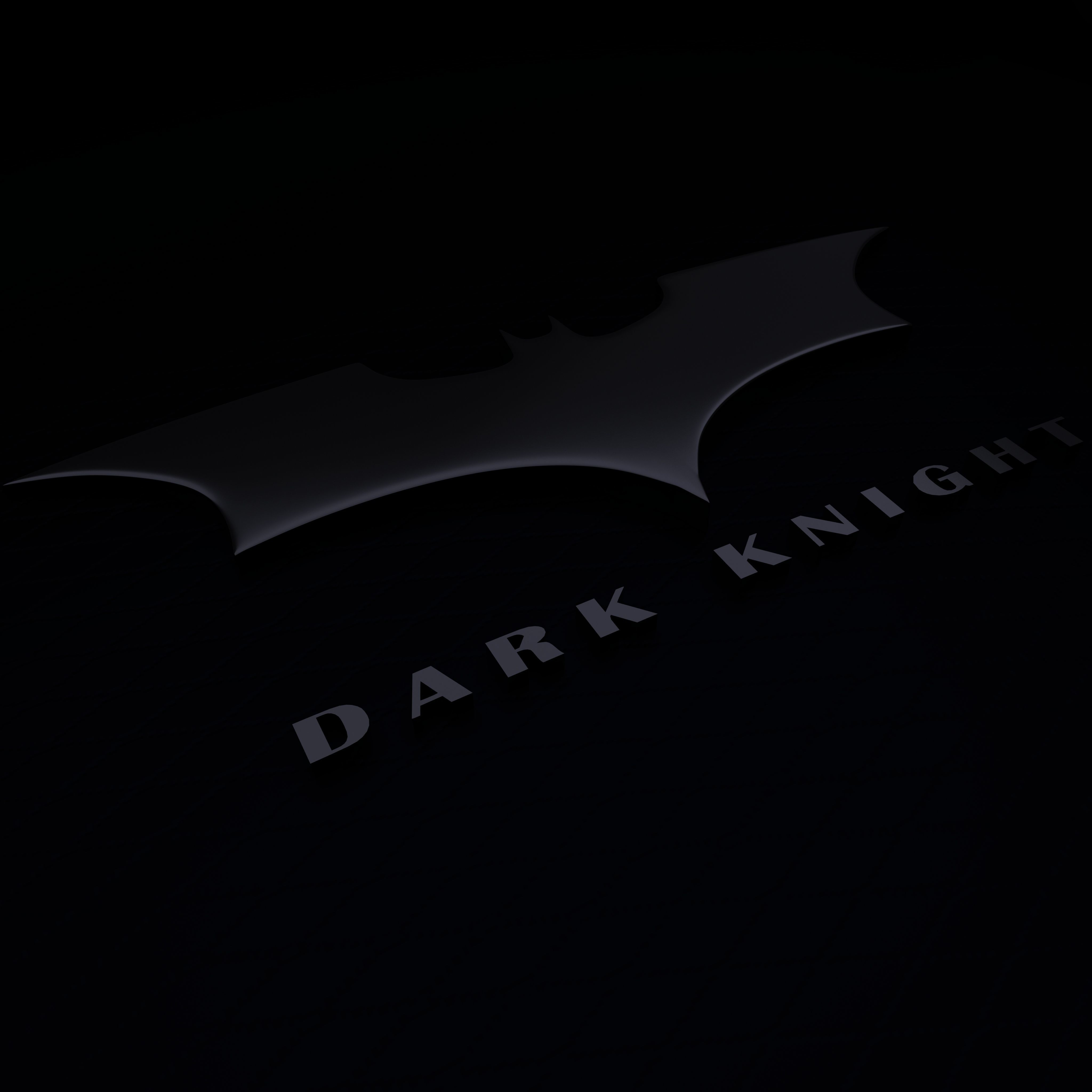 Dark Knight Logo 3D model_1