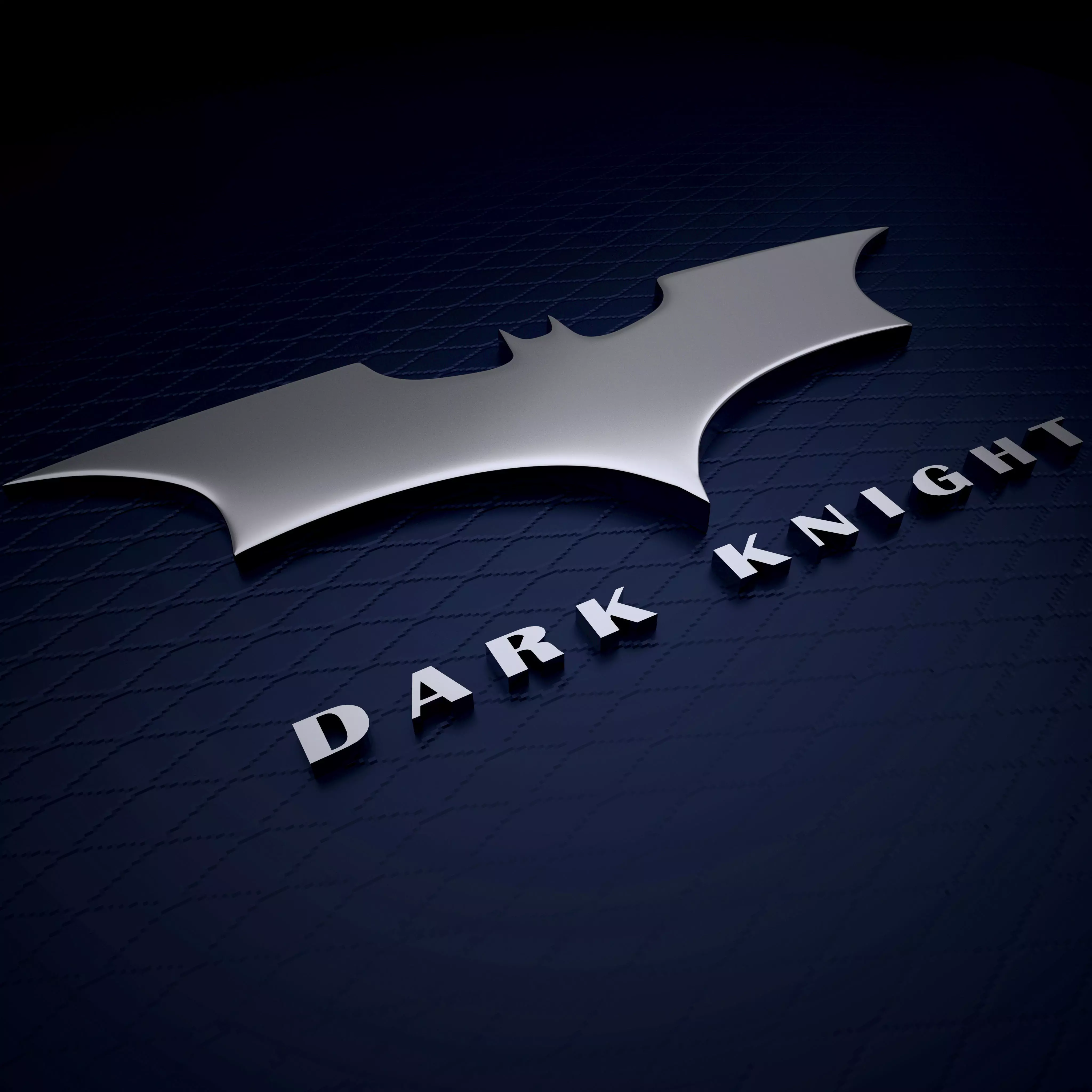 Dark Knight Logo 3D model_0