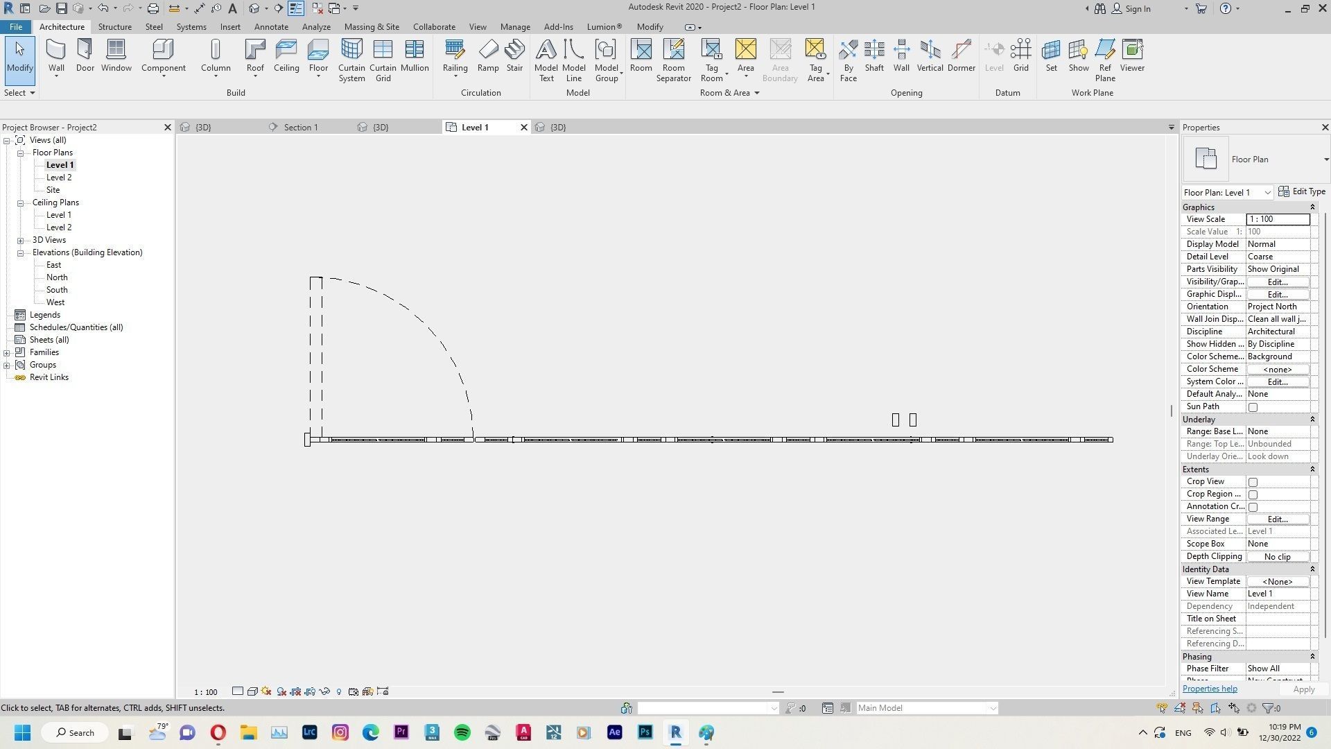 Classic Gate Revit Family 3D model_2