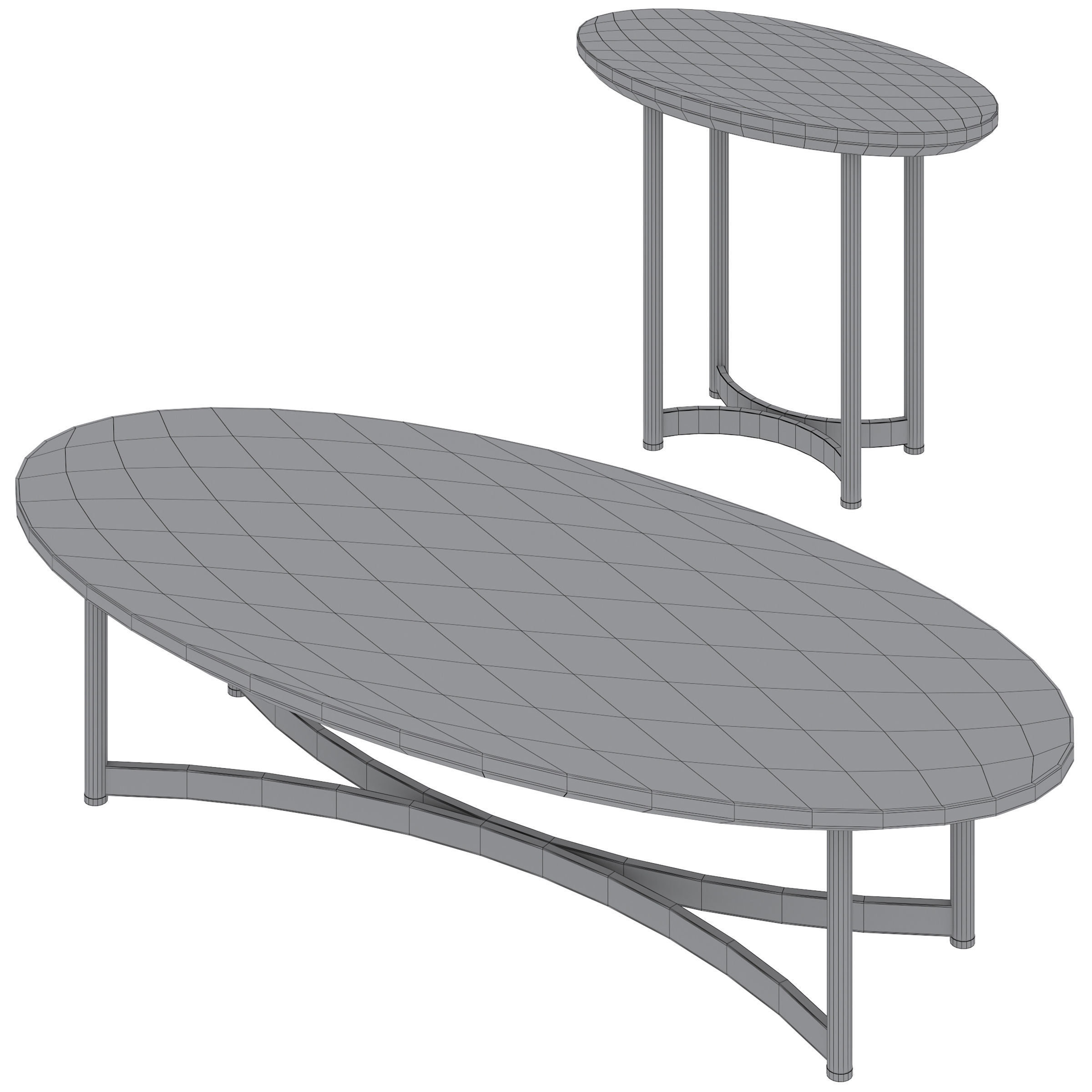 Coffee Table Parioli by Tonin Casa 3D model_3