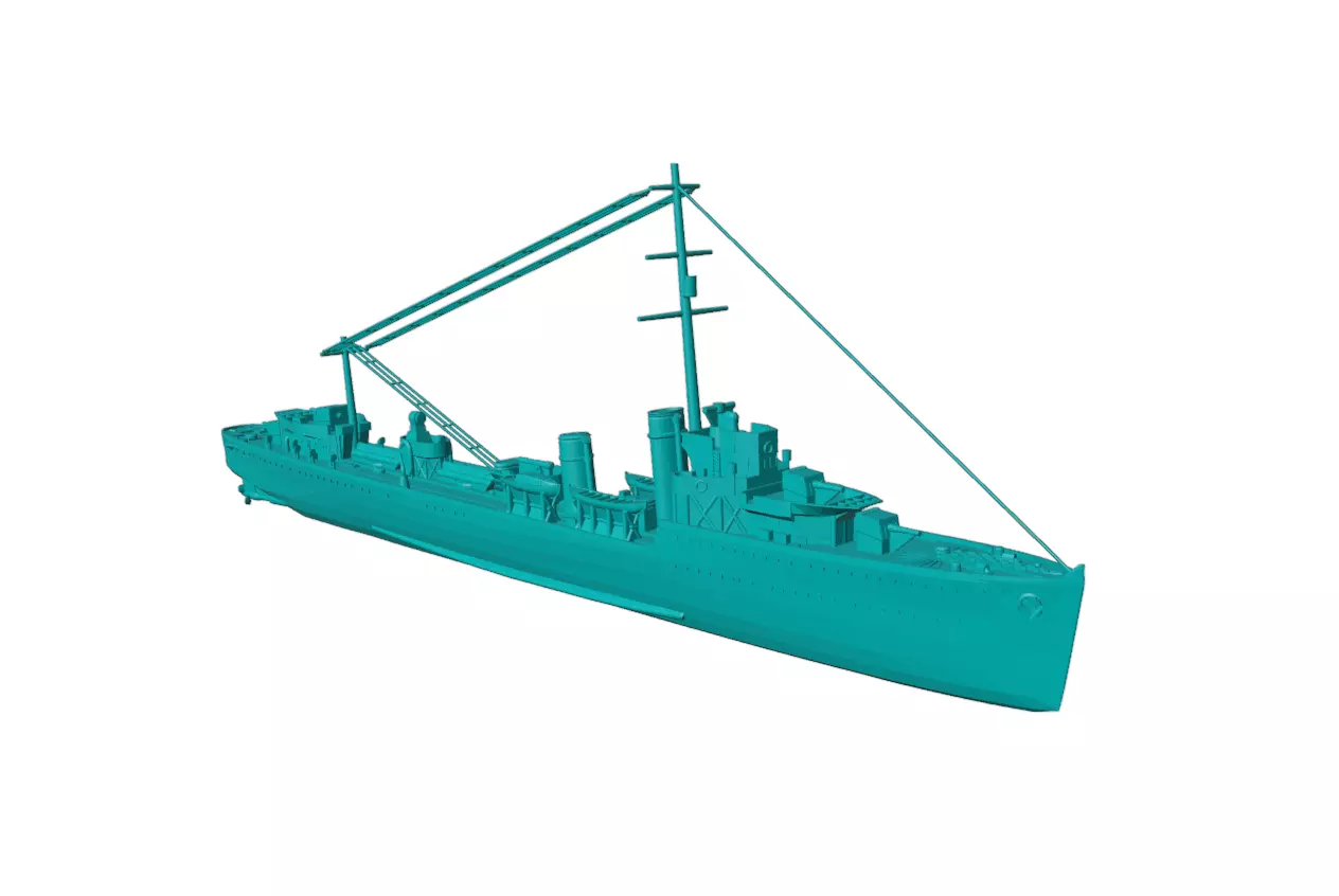 1-300 scale HMS Valhalla Free 3D model