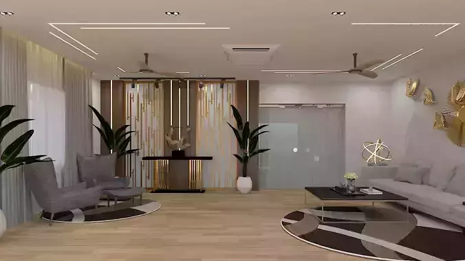Drawing Room Interiors - 1 3D model