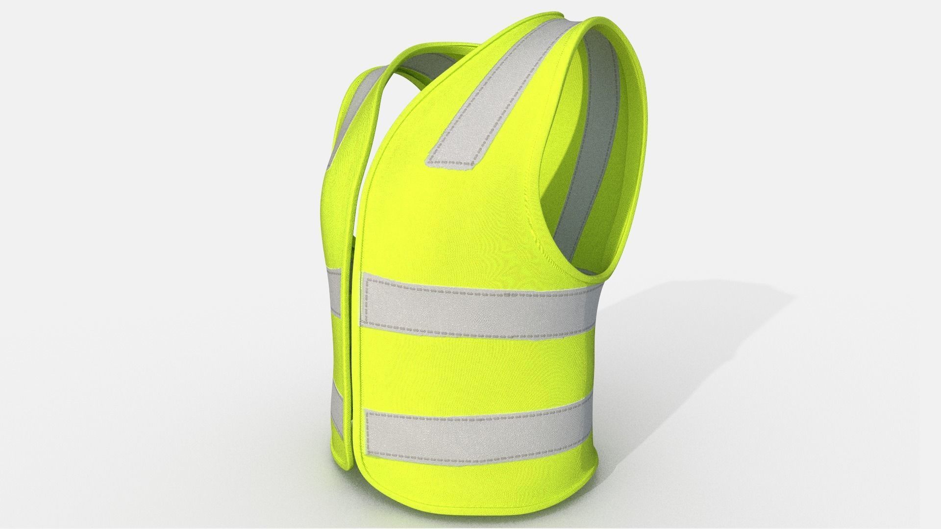  Safety Jacket Low-poly 3D model_15